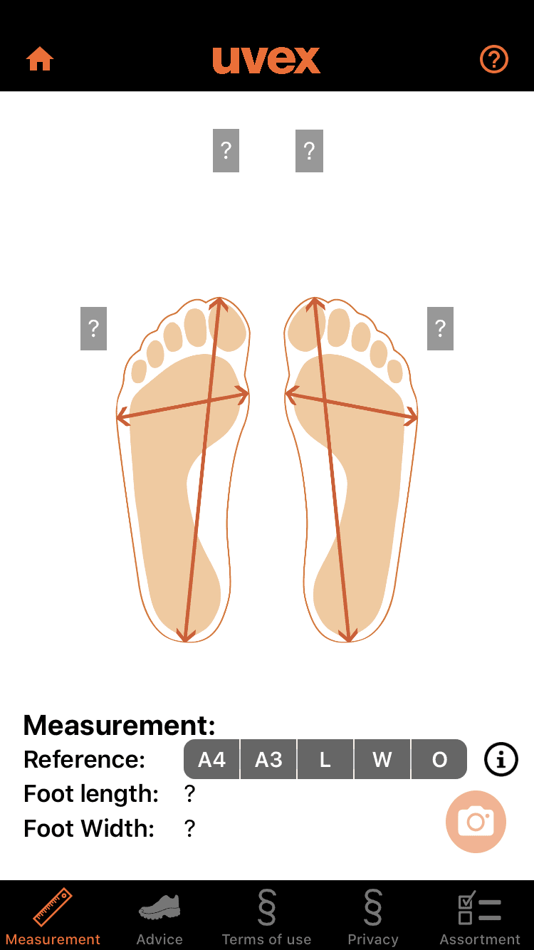 shoe width measurement