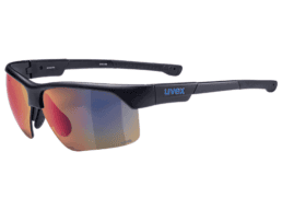 uvex Sportbrille mit rot blau getoenten Glaesern